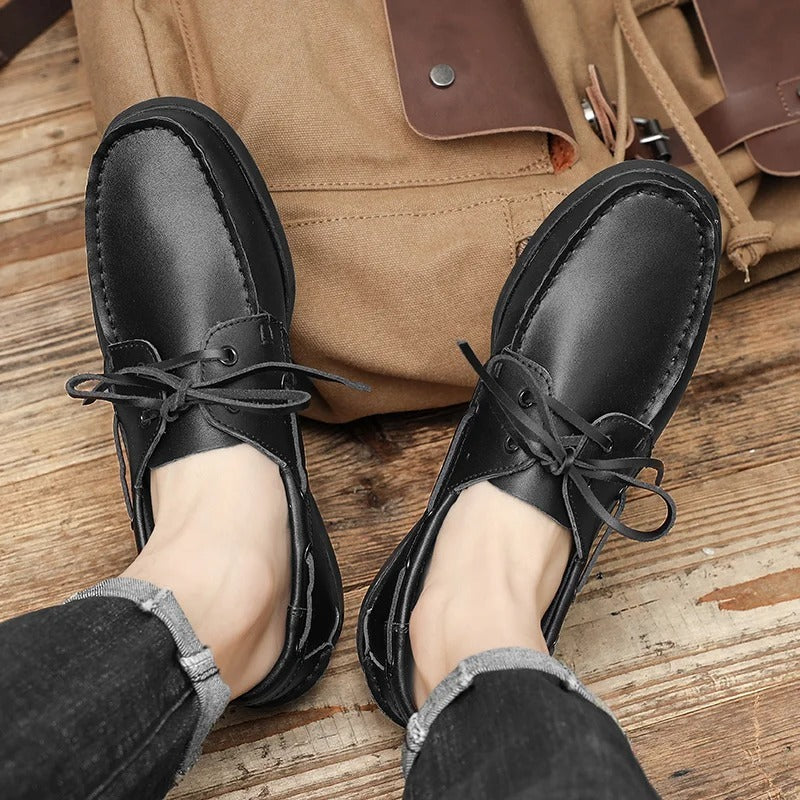 BRIXTON LEATHER MOCCASINS