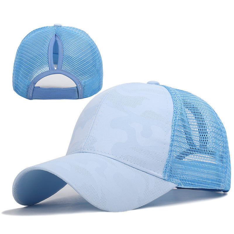 CAMO HIGH PONY CAP