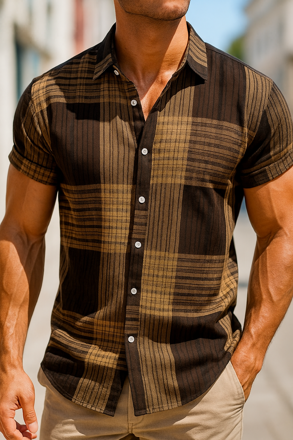 ARDEN LINEN BUTTON-UP SHIRT