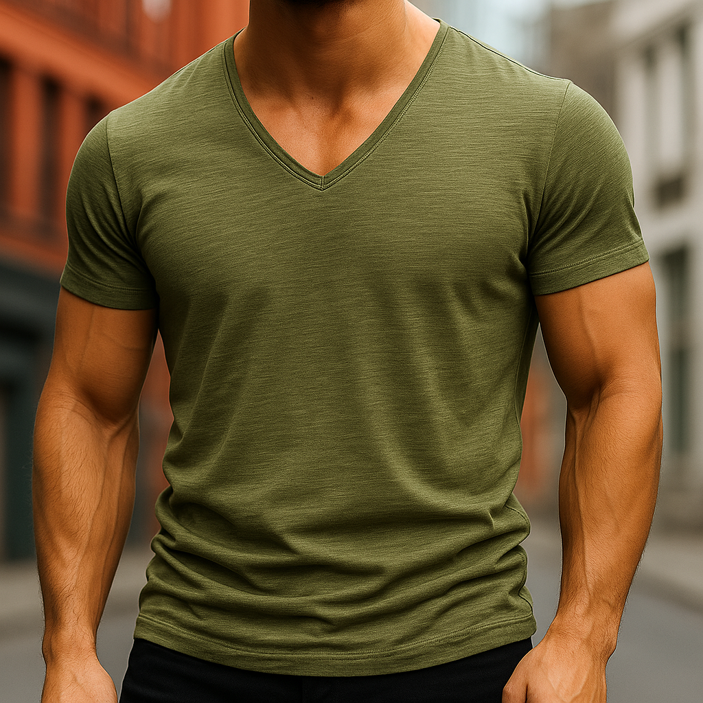 SHERWOOD ESSENTIAL V-NECK T-SHIRT