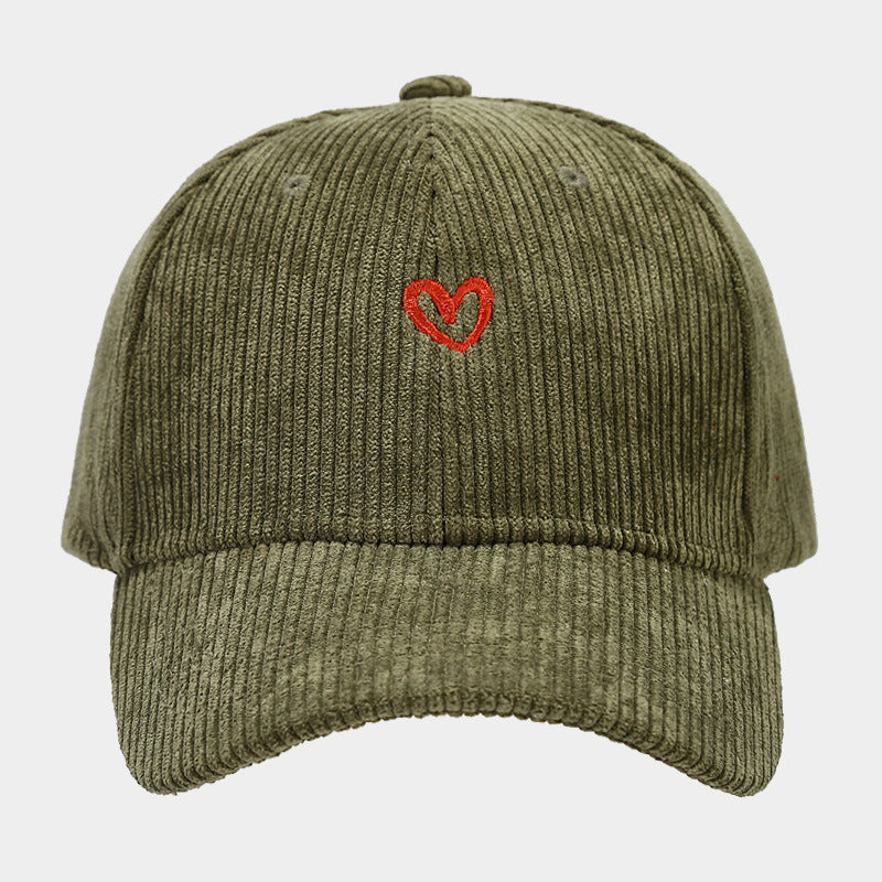 HEARTFELT CORDUROY CAP