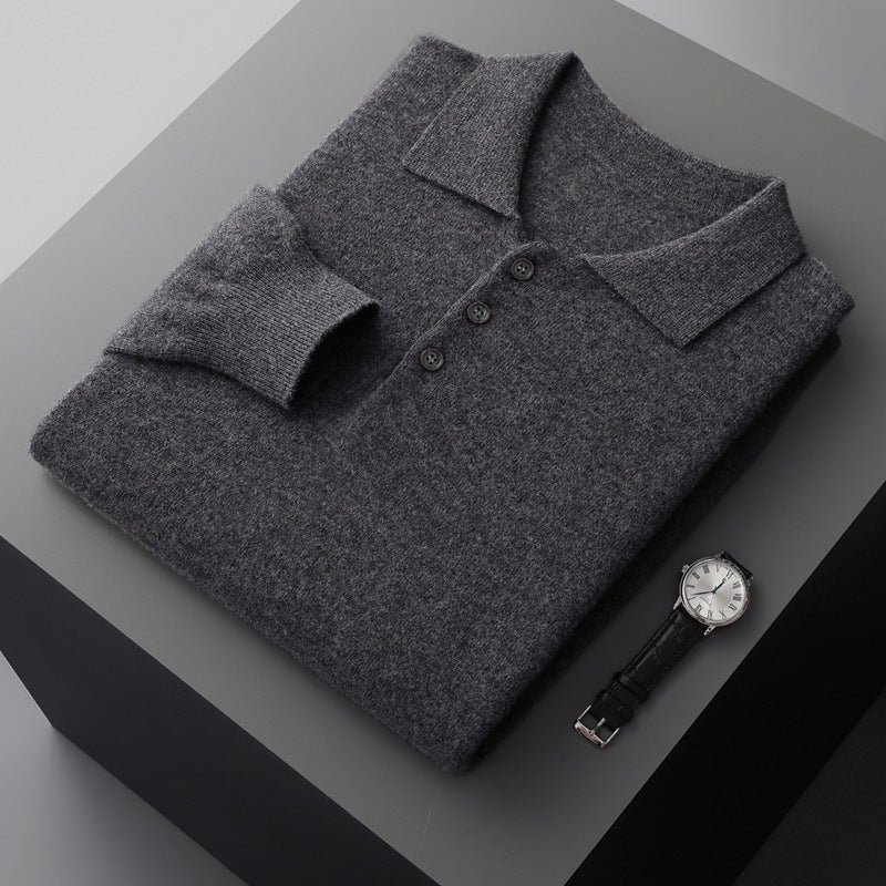 VARELLO WOOL POLO SWEATER
