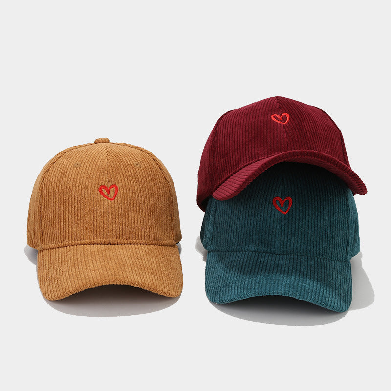 HEARTFELT CORDUROY CAP