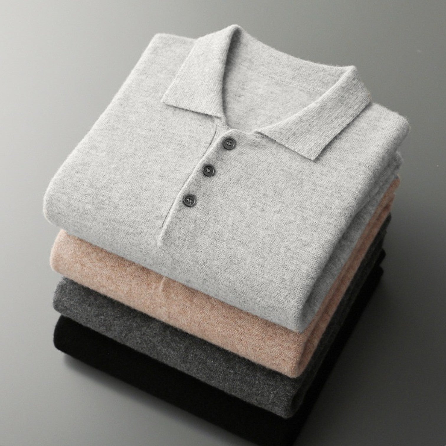 VARELLO WOOL POLO SWEATER