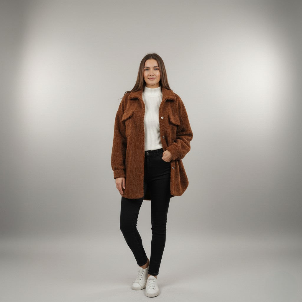 LEAH SHERPA COAT