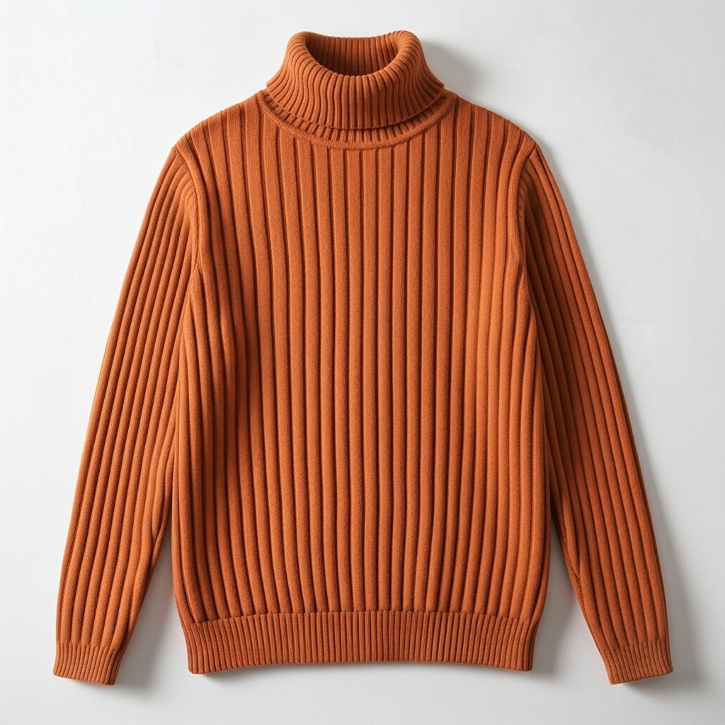 HUDSON RIBBED TURTLENECK
