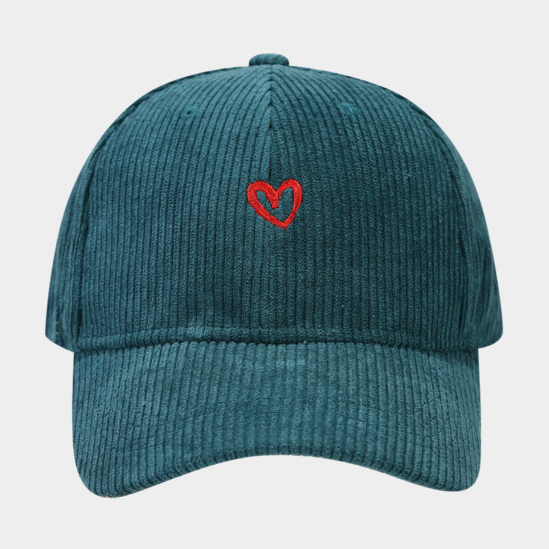 HEARTFELT CORDUROY CAP