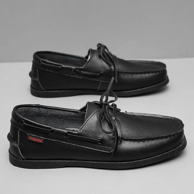 BRIXTON LEATHER MOCCASINS