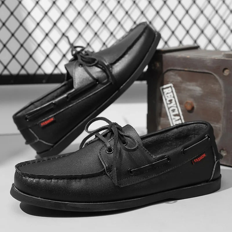 BRIXTON LEATHER MOCCASINS