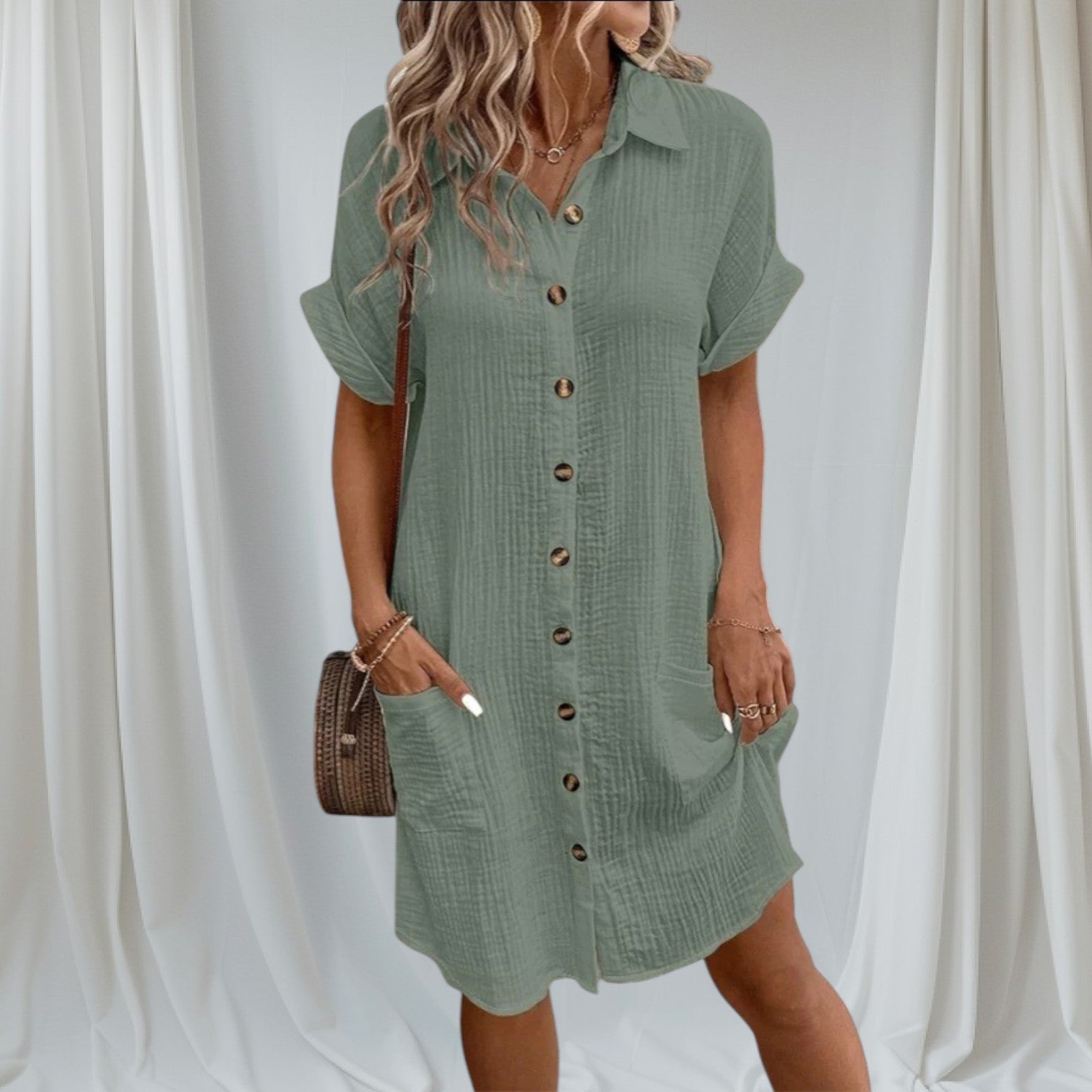 LYRA CLOUDWEAVE MIDI DRESS