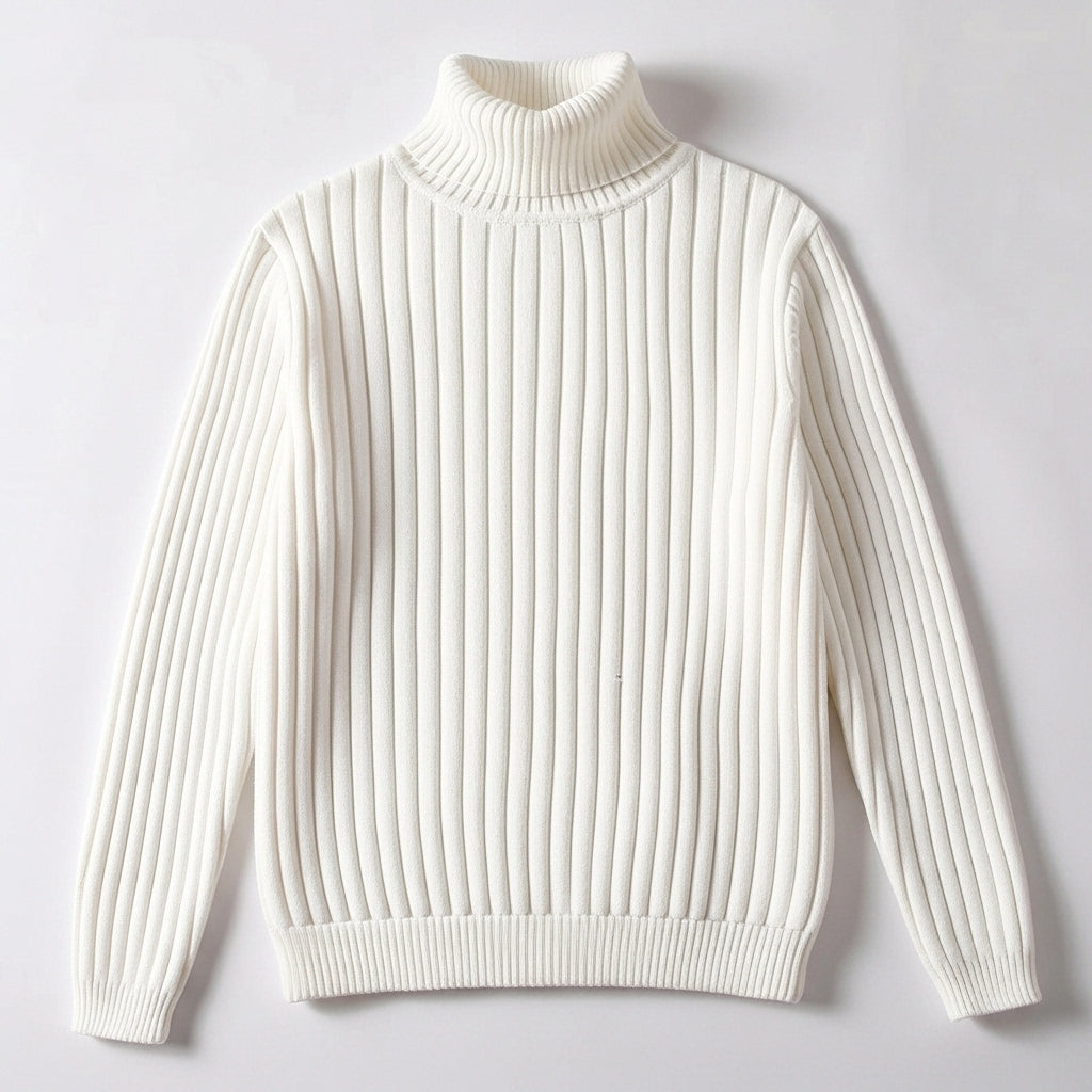 HUDSON RIBBED TURTLENECK