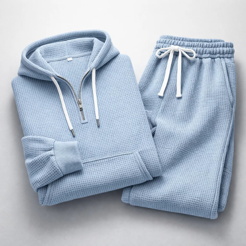 VERONA Waffle Knit Set, side view