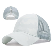 CAMO HIGH PONY CAP