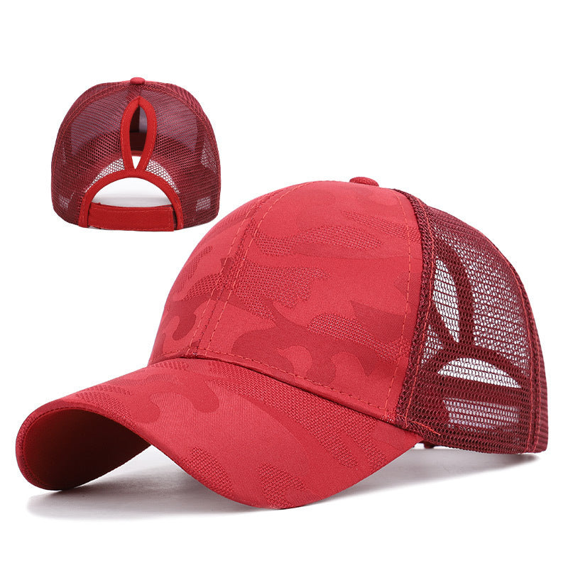 CAMO HIGH PONY CAP