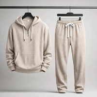 VERONA Waffle Knit Set, hoodie detail