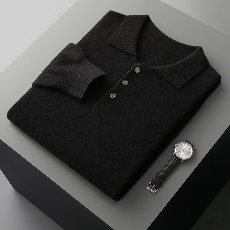 VARELLO WOOL POLO SWEATER
