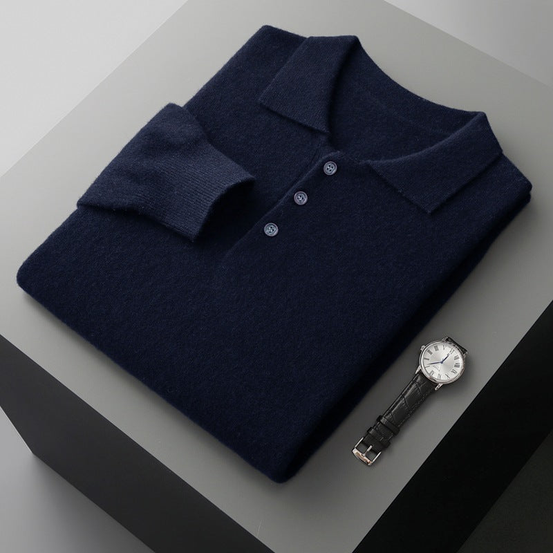 VARELLO WOOL POLO SWEATER