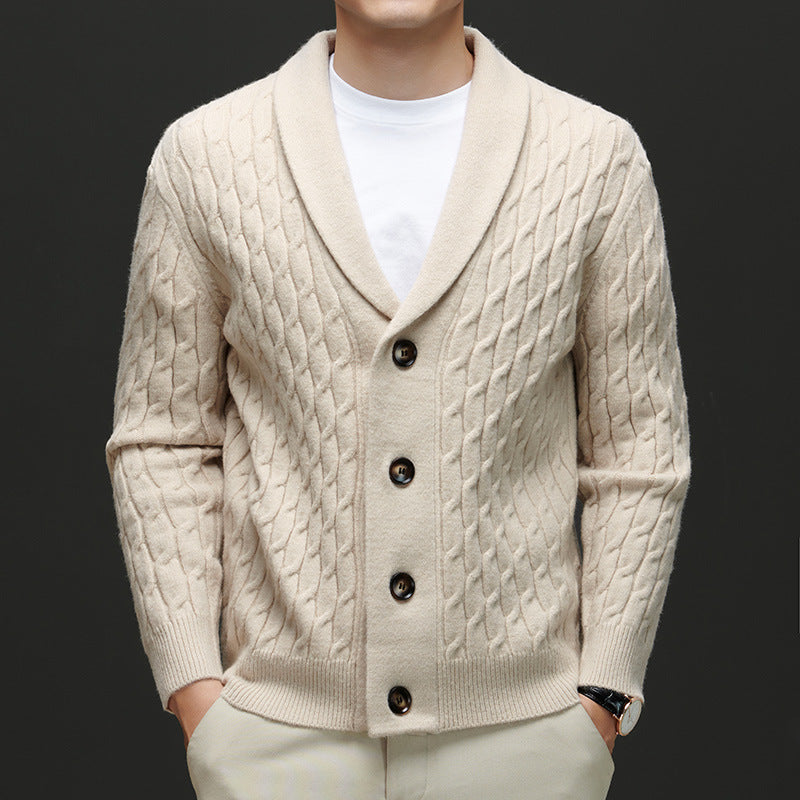 SAMUEL KNIT BUTTON CARDIGAN