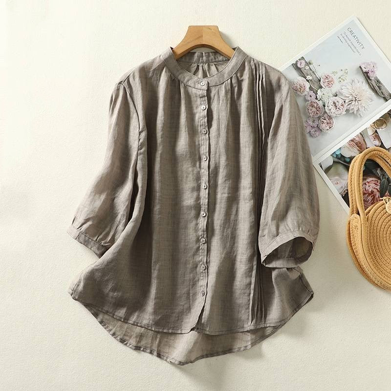 KARA LINEN BLOUSE