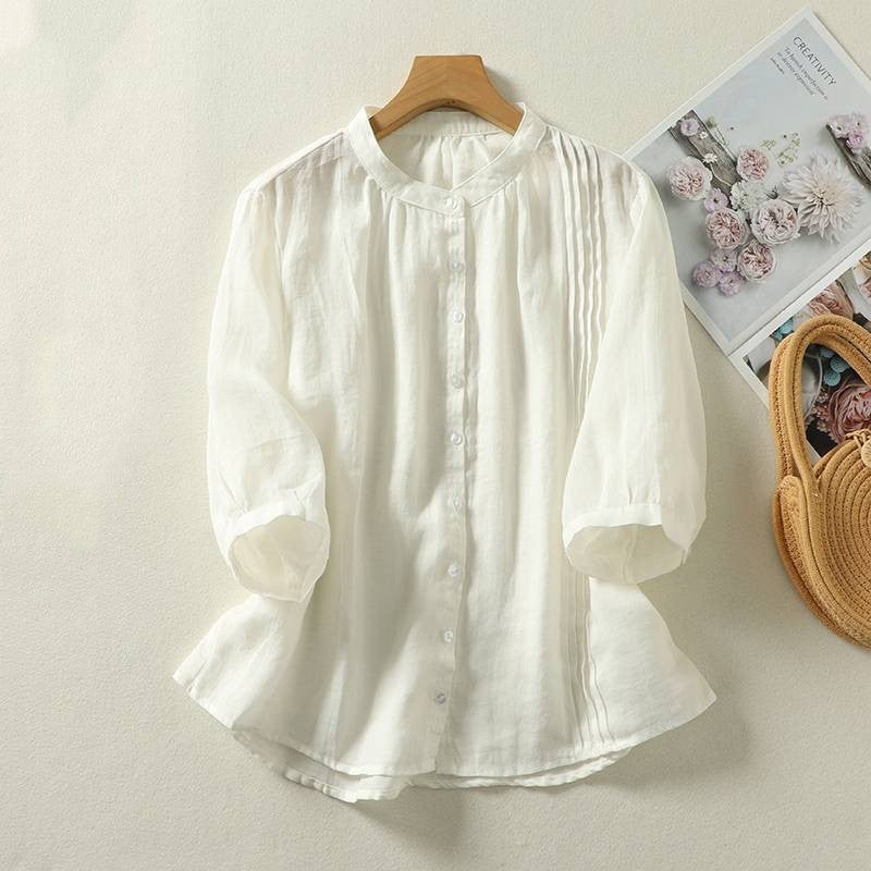 KARA LINEN BLOUSE