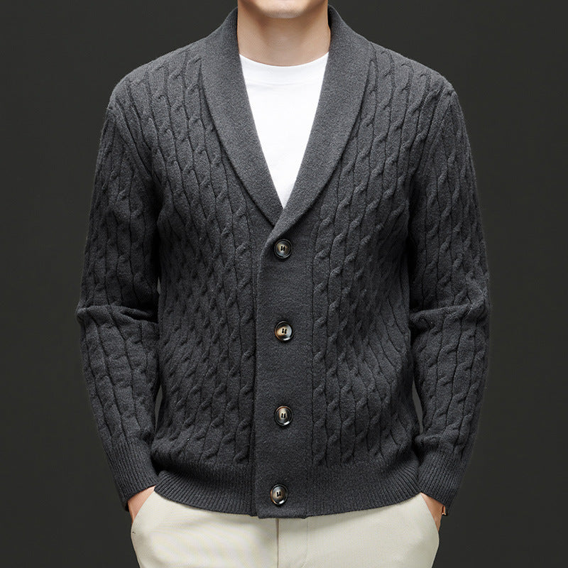 SAMUEL KNIT BUTTON CARDIGAN