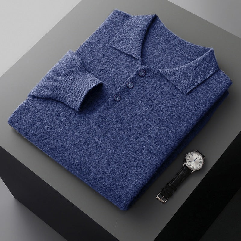 VARELLO WOOL POLO SWEATER
