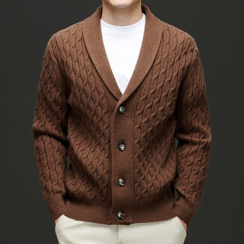 SAMUEL KNIT BUTTON CARDIGAN