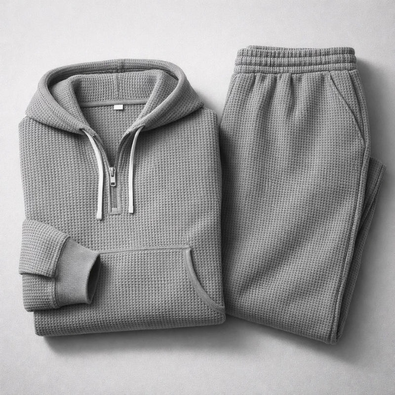 VERONA Waffle Knit Set, styled look