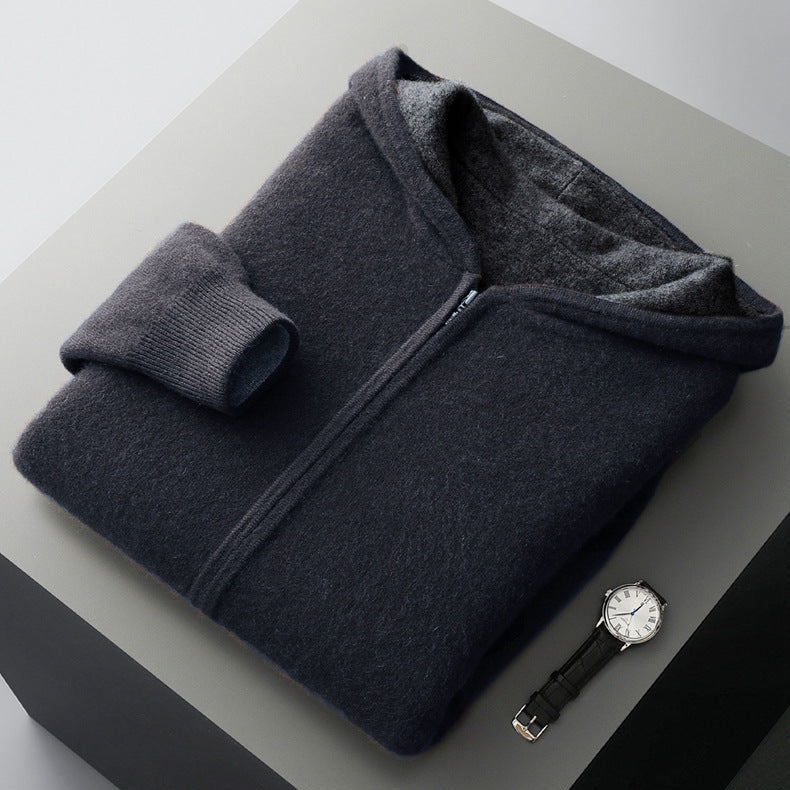 RAVELLO REVERSIBLE CASHMERE HOODIE