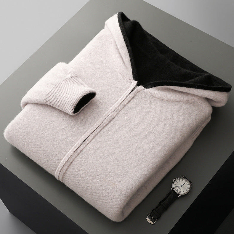 RAVELLO REVERSIBLE CASHMERE HOODIE