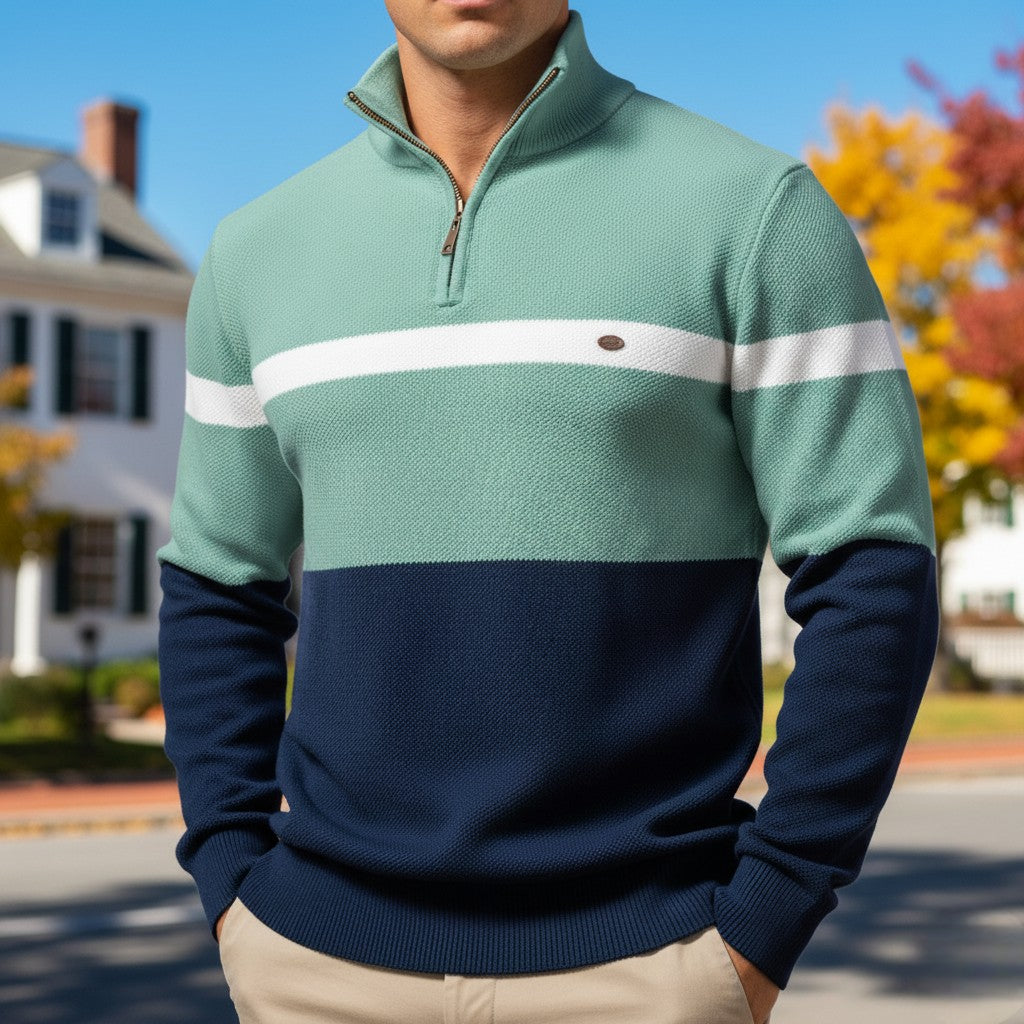 ARMAND QUARTER ZIP SWEATER