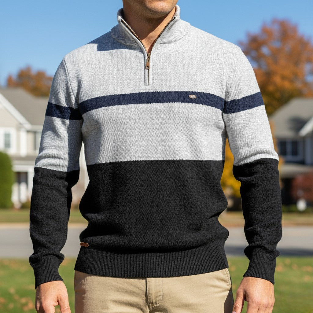 ARMAND QUARTER ZIP SWEATER