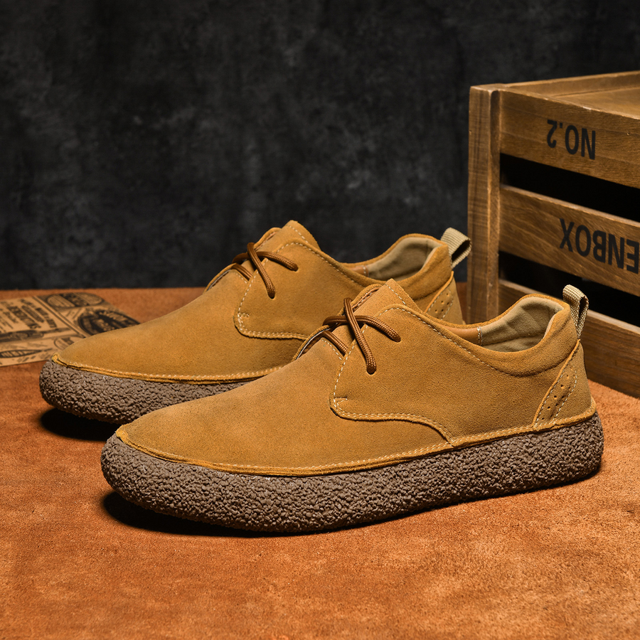 BERGAMO Suede Shoe, suede texture detail