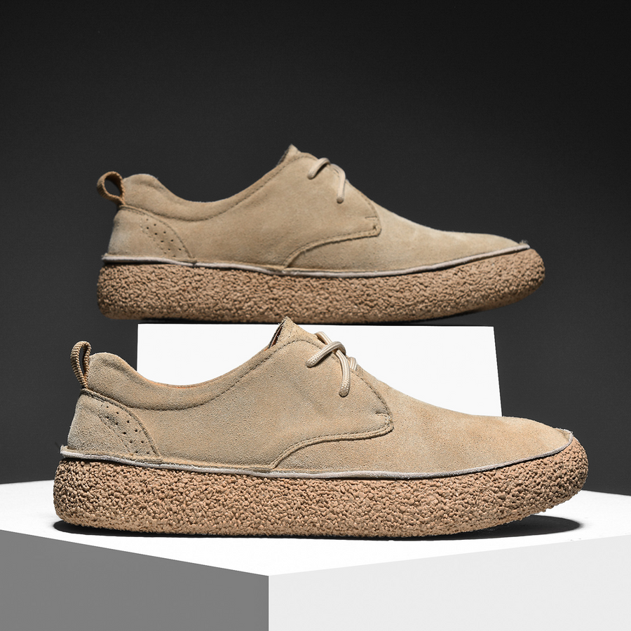 BERGAMO Suede Shoe, heel view