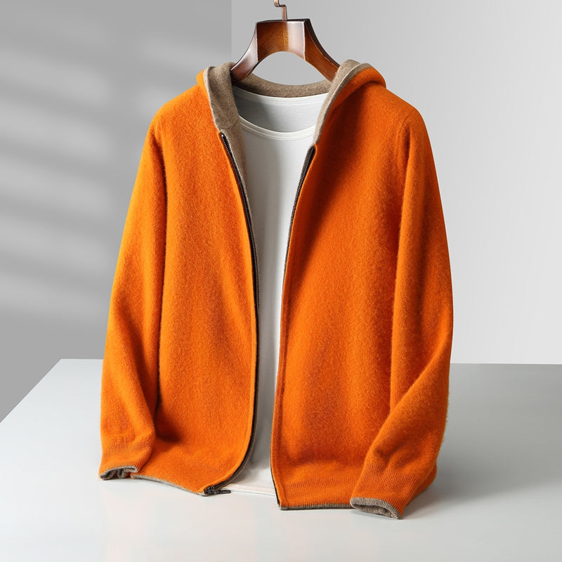 RAVELLO REVERSIBLE CASHMERE HOODIE