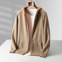 Ravello Reversible Cashmere Hoodie, front view
