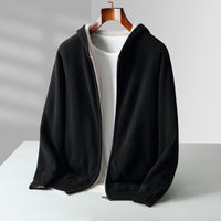 Ravello Reversible Cashmere Hoodie, cashmere knit texture