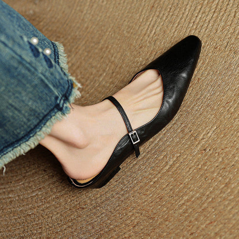 NICEA GENUINE LEATHER MULE