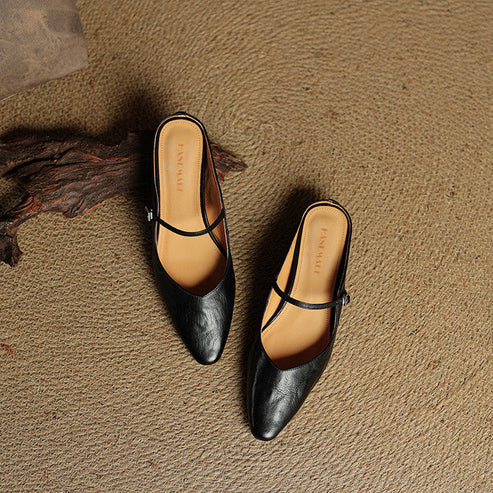 NICEA GENUINE LEATHER MULE