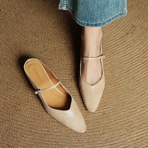 NICEA GENUINE LEATHER MULE