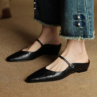 NICEA GENUINE LEATHER MULE