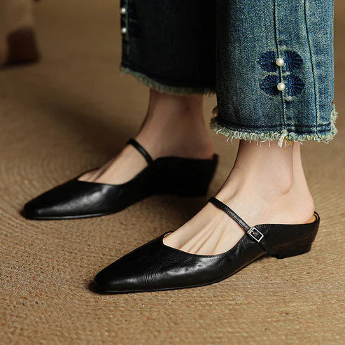NICEA GENUINE LEATHER MULE