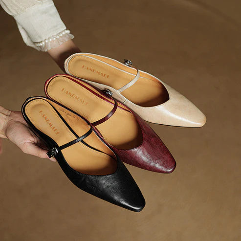 NICEA GENUINE LEATHER MULE