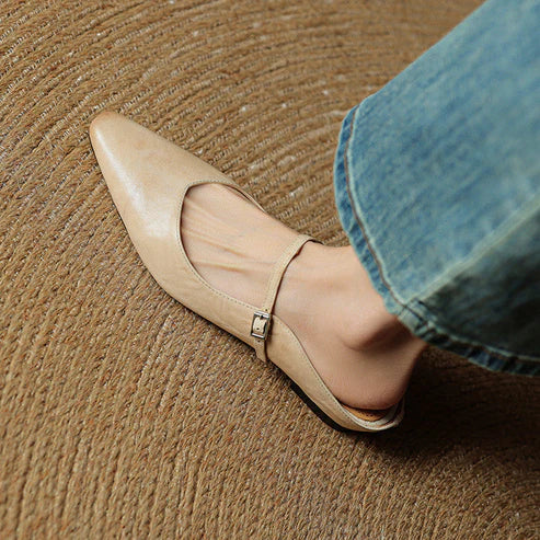 NICEA GENUINE LEATHER MULE