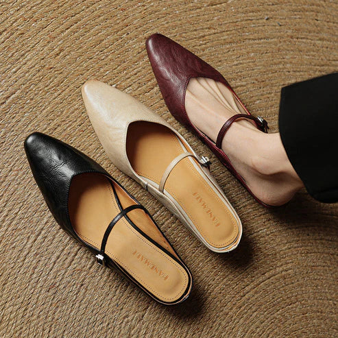 NICEA GENUINE LEATHER MULE