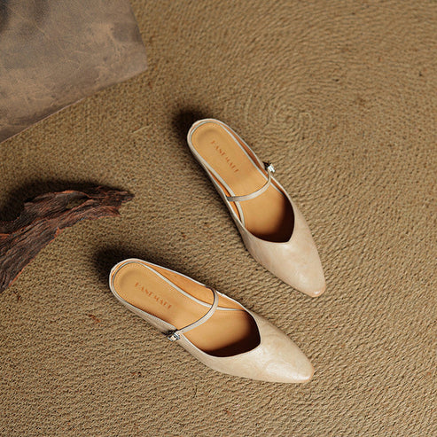 NICEA GENUINE LEATHER MULE