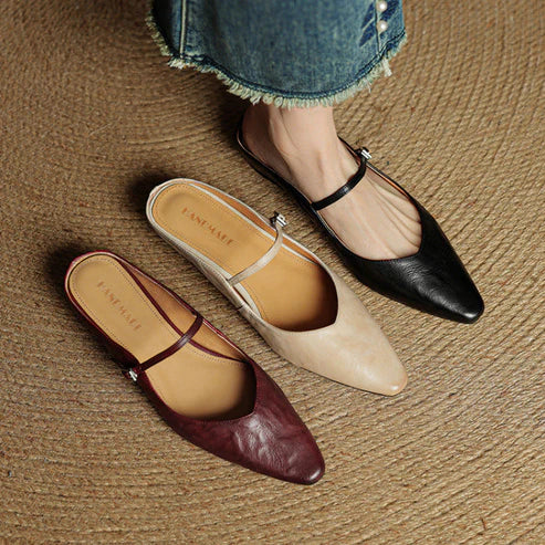 NICEA GENUINE LEATHER MULE