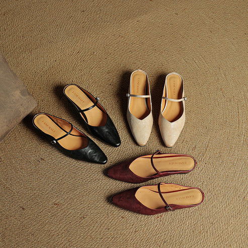 NICEA GENUINE LEATHER MULE