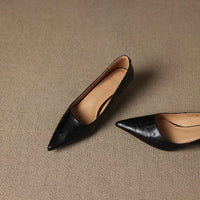 PETRA GENUINE LEATHER KITTEN HEEL