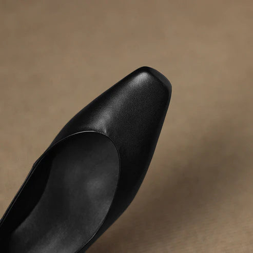 ALBA GENUINE LEATHER HIDDEN WEDGE FLAT